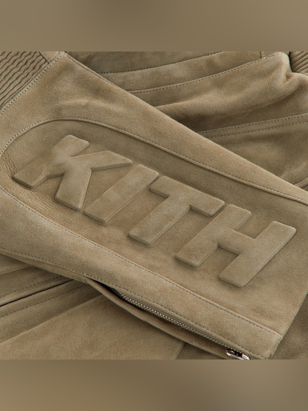 Kith Women Varen Suede Moto Bomber Jacket - Picture 5 of 6